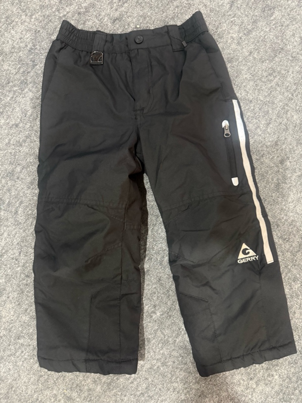 Winter snow pant Gerry Weber Black Cargo Outdoor Pants with White Stripe